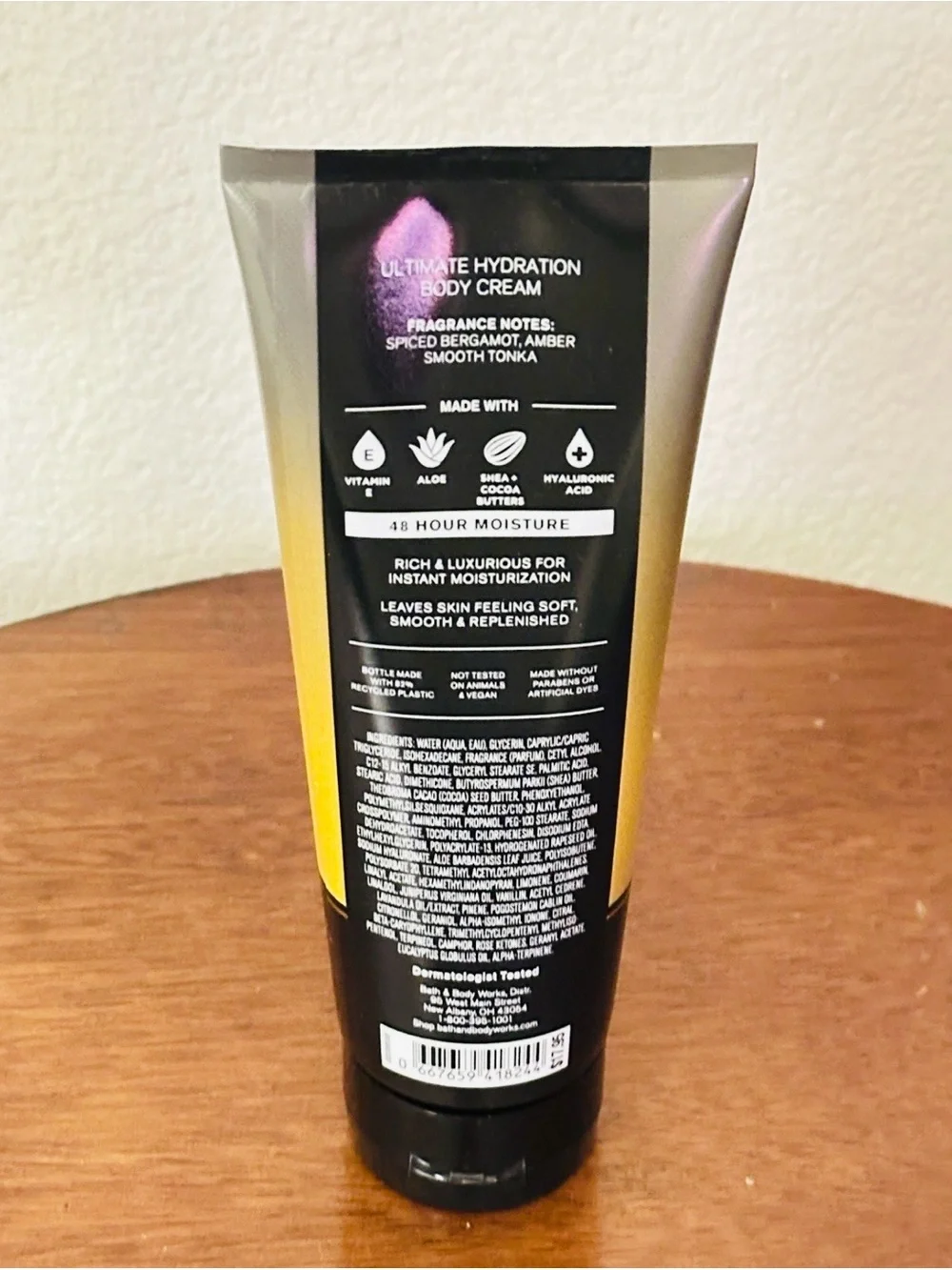Bath & Body Works After Dark Gradient Yellow and Black Body Cream